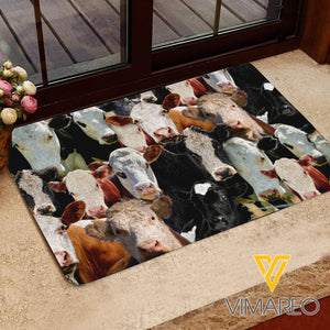 Hereford Cattle Doormat OCT-LN06