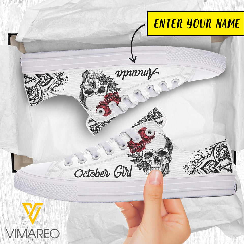Personalized October Girl Shoer JUL-LN21