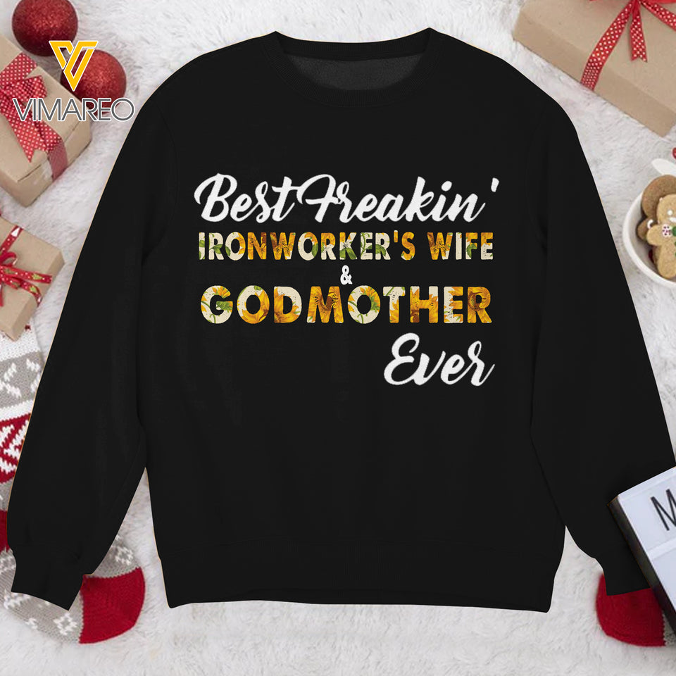 BEST IRONWORKER WIFE KNITTING WOOL SWEATER QTHC2912