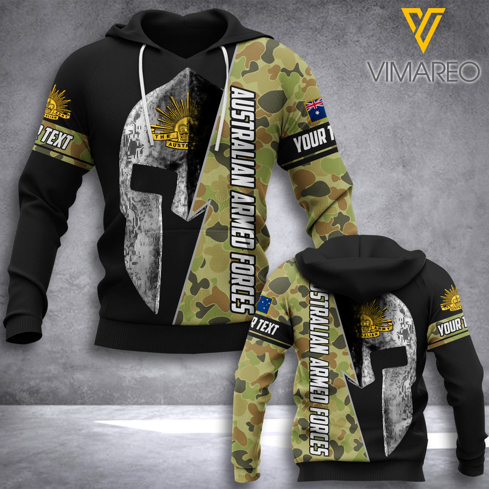 PERSONALIZED Australian Defence Force HOODIE PRINTED MAY-DT06