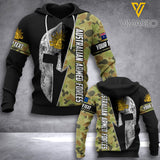 PERSONALIZED Australian Defence Force HOODIE PRINTED MAY-DT06