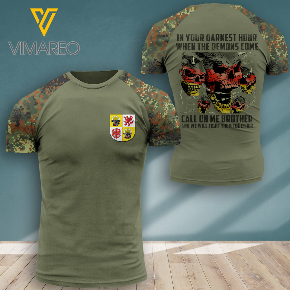 Mecklenburg-Vorpommern VETERAN CAMO TSHIRT PRINTED JUL-DT20