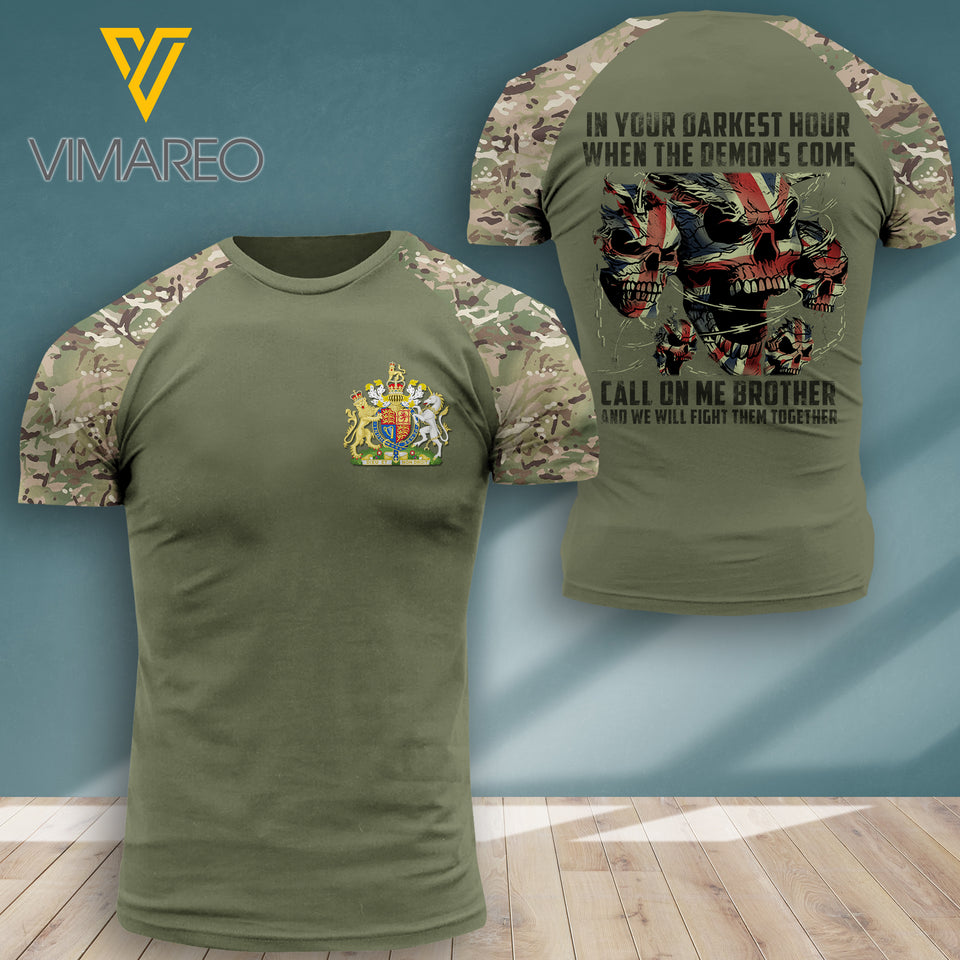 British VETERAN CAMO TSHIRT PRINTED JUL-DT20
