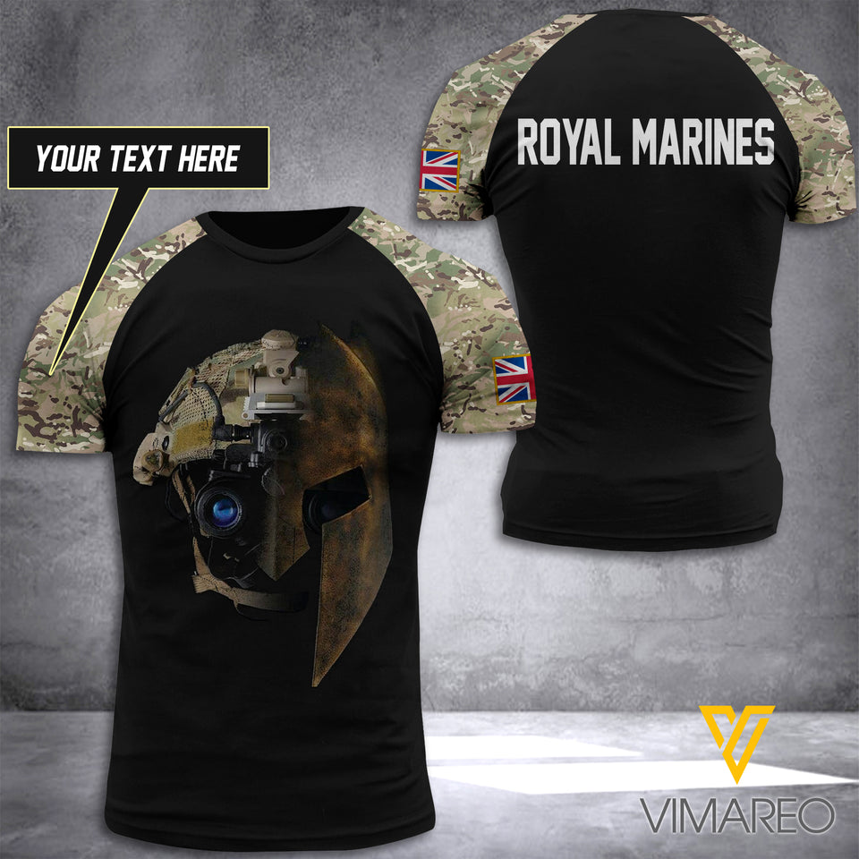 BRITISH ROYAL MARINE CAMO TSHIRT 3D PRINTED MAY-LN11