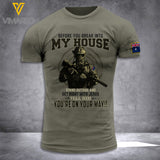 AUSTRALIAN WARRIOR TSHIRT 3D PRINTED APR-DT07