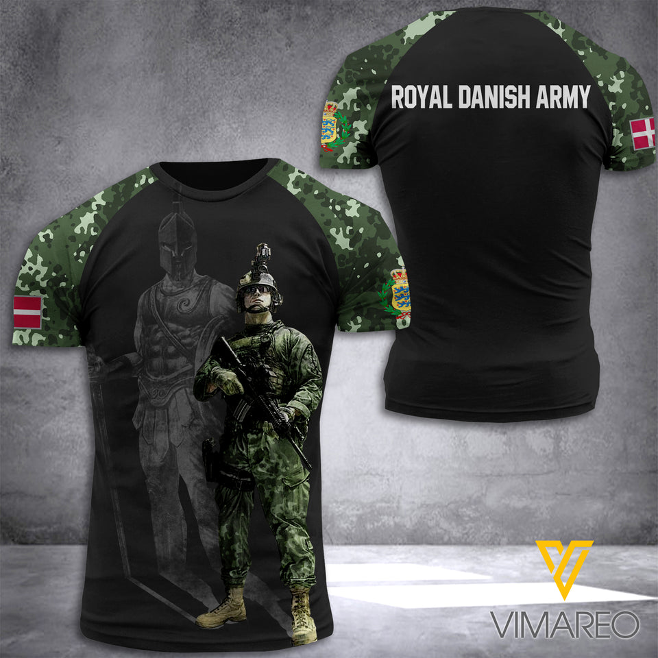 DENMARK ARMY TSHIRT 3D PRINTED MAY-DT12