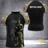BRITISH ARMY TSHIRT 3D PRINTED MAY-DT12