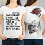 SEPTEMBER GIRL TSHIRT 3D PRINTED AUG-HQ17