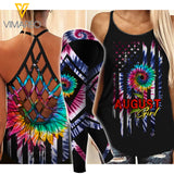 AUGUST GIRL CRISS-CROSS TANK TOP LEGGING JUL-LN20
