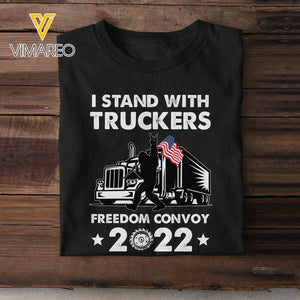 US Freedom convoy truckers TSHIRT 3D PRINTED