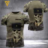 FRENCH ARMY TSHIRT 3D PRINTED JUE-QH16