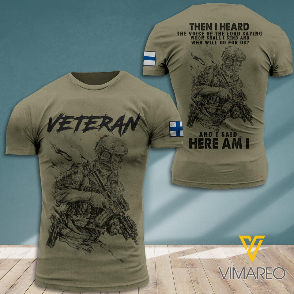 FINLAND SOLDIER TSHIRT 3D PRINTED JUL-LN29