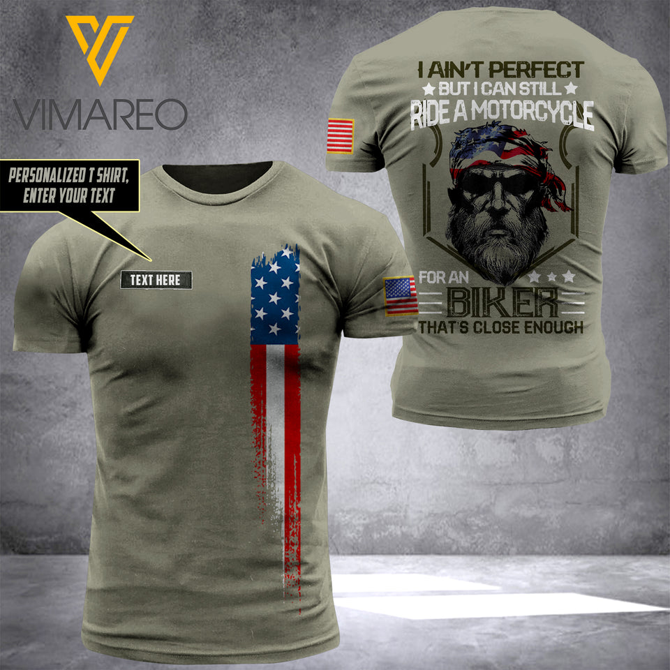 PERSONALIZED BIKER TSHIRT 3D PRINTED APR-QH07