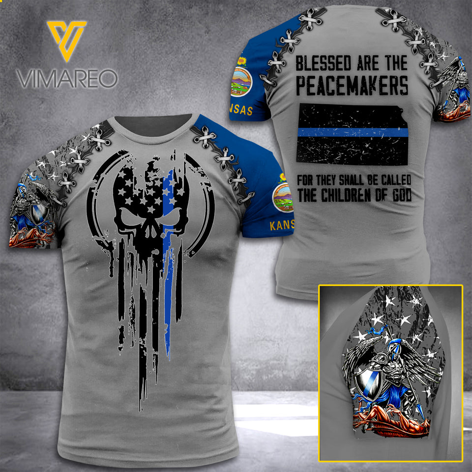 KANSAS PEACEMAKERS TSHIRT 3D PRINTED JUL-MQ28