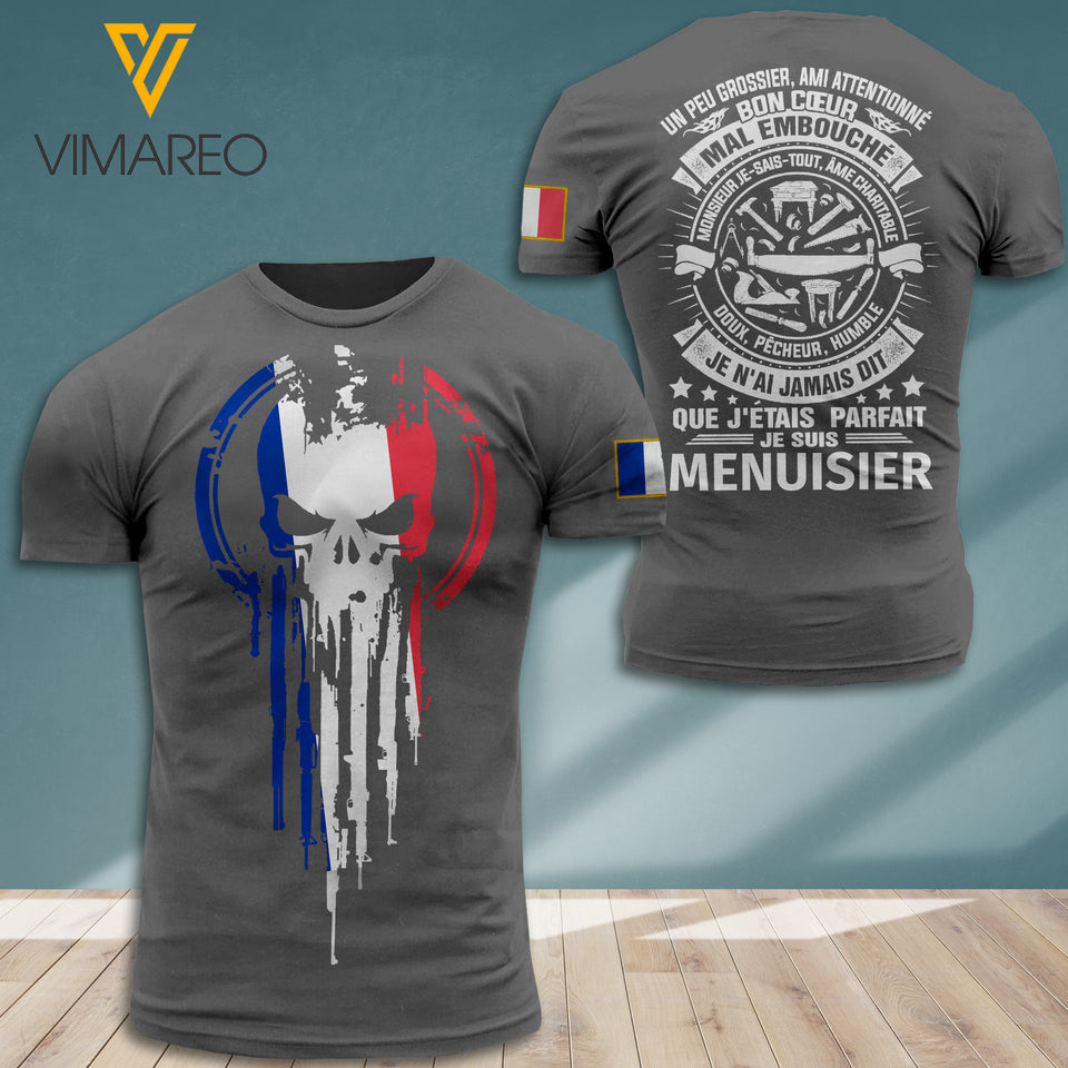 France Carpenter TSHIRT 3D PRINTED AUG-MQ31