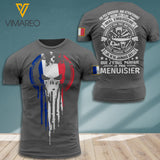France Carpenter TSHIRT 3D PRINTED AUG-MQ31