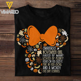 Smartass November Girl Tshirt Printed SEP-MQ27