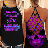 Queensland Girl Criss-Cross Open Back Camisole Tank Top Legging MAR-DT19 AU