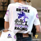 MY BROOM BROKE RACING GIRL SHIRT