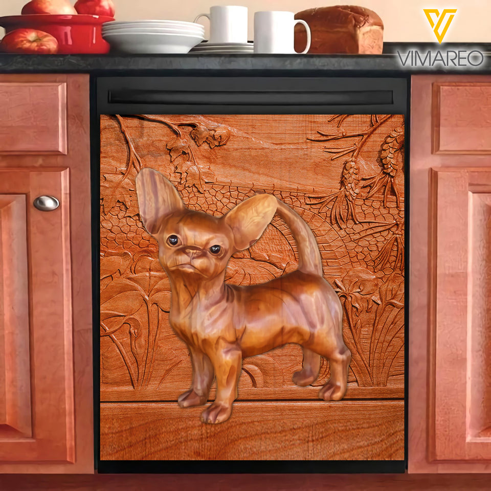 Chihuahua Dog Kitchen Dishwasher Cover OCT-QH07