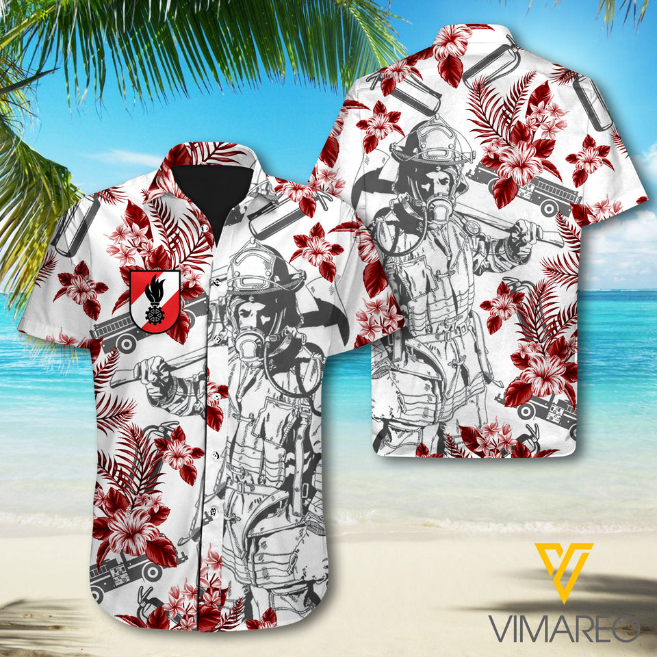 Austrian Firefighter 3D Printed Mens Shirt JUL-MQ12