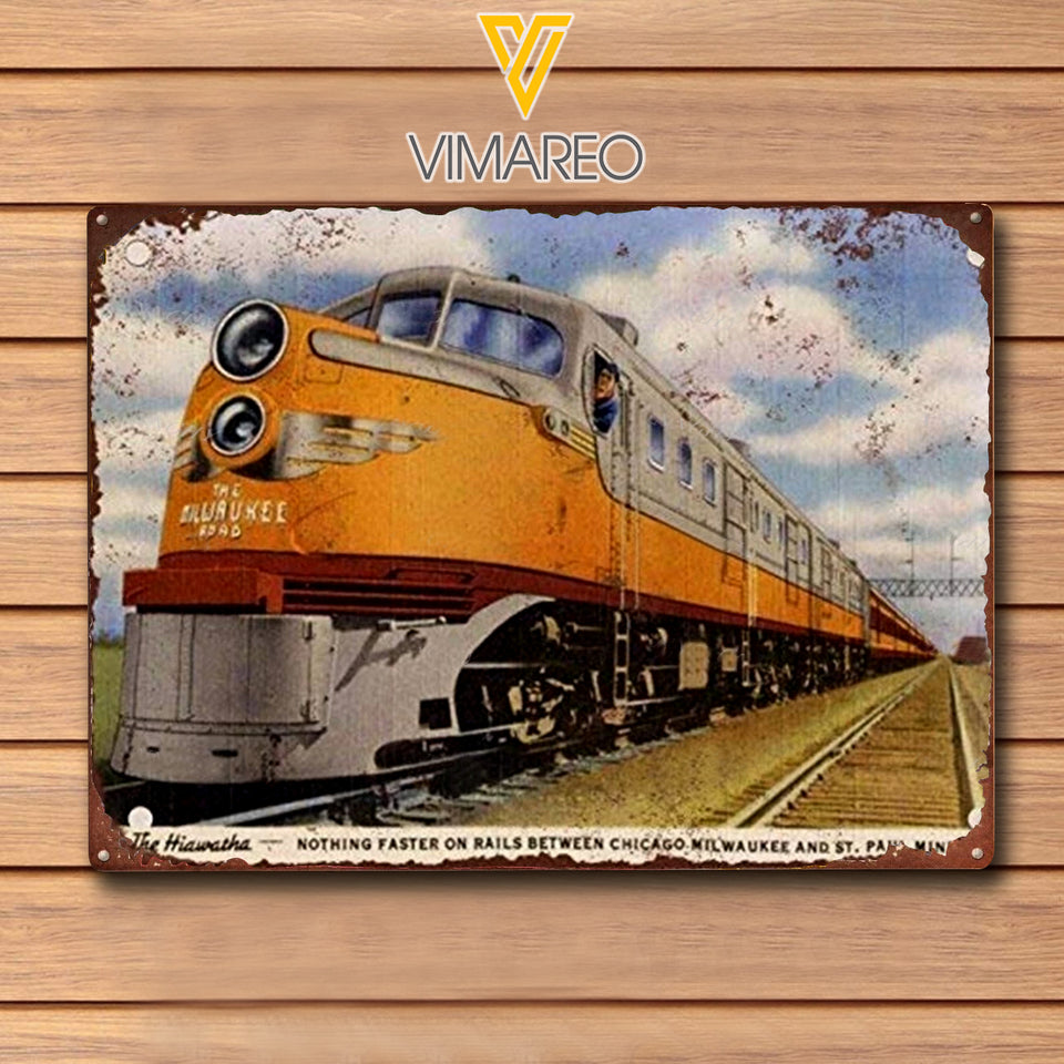 Railroader Metal Sign MAY-QH12