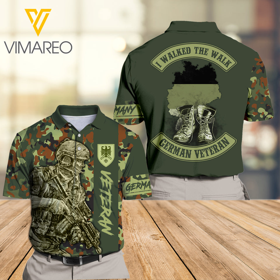 German Veterans POLO SHIRT 3D PRINTED JUL-MQ23