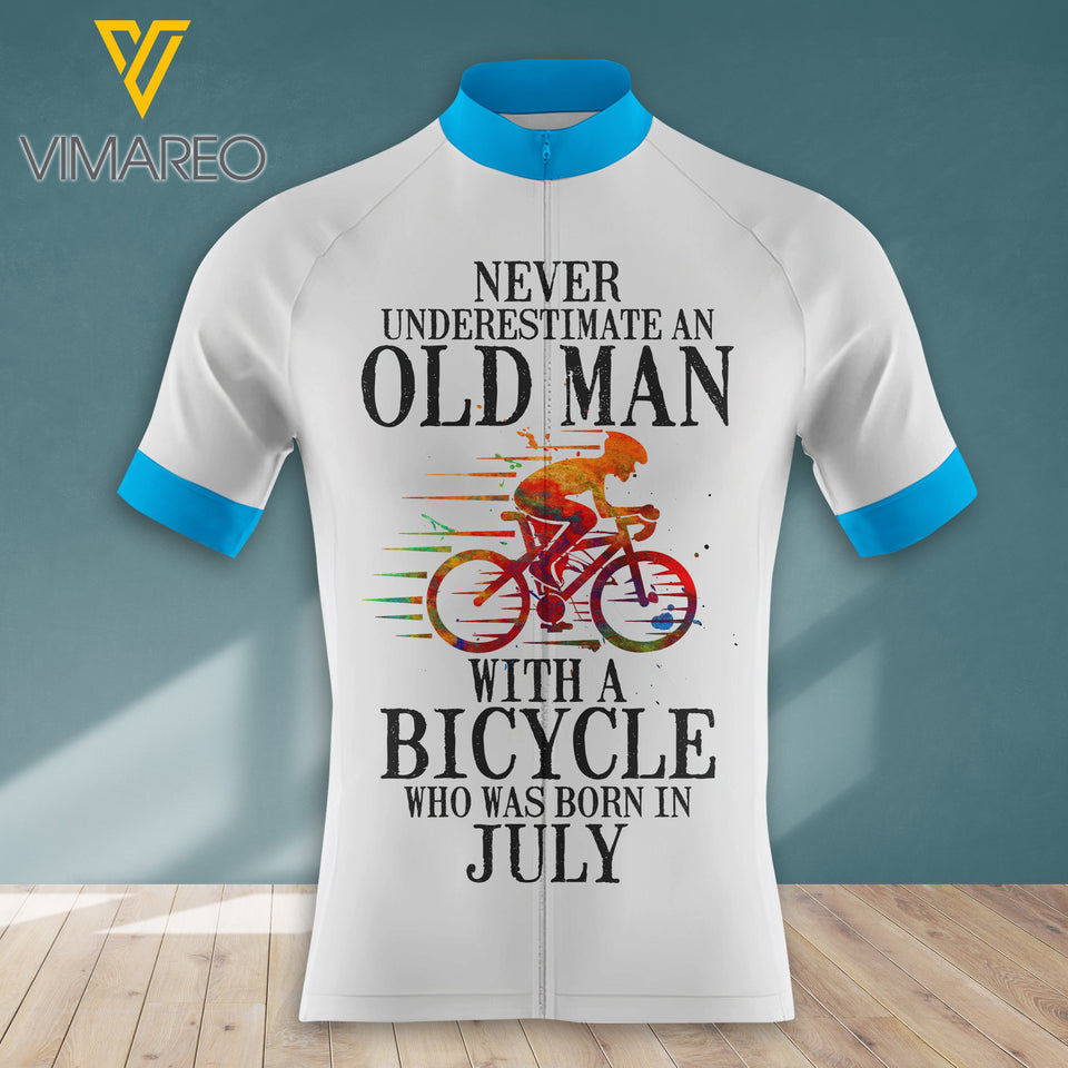 KHMD CYCLING BORN IN JULY  MEN'S 3D PRINTED