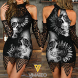 KHMD SKULL SUN Women's Dress 1906