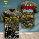 KHMD GERMANY VETERAN BASEBALL JERSEY 3D PRINTED 1606
