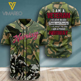 KHMD NORWAY VETERAN BASEBALL JERSEY 3D PRINTED 1606
