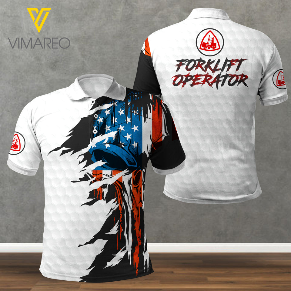 KHMD Forklift  POLO SHIRT 3D PRINTED 1205