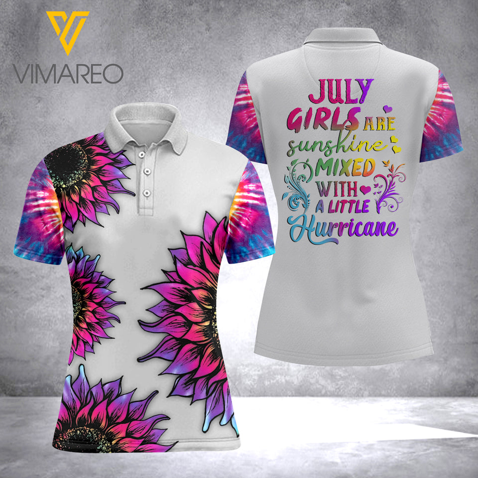 KHMD JULY GIRL POLO SHIRT 3D PRINTED 1205