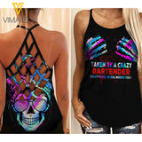 KHMD TAKEN BY BARTENDER Criss-Cross Tank Top 3006