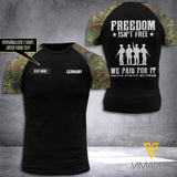 KHMD GERMANY VETERAN CUSTOMIZE T SHIRT 3D PRINTED 1506