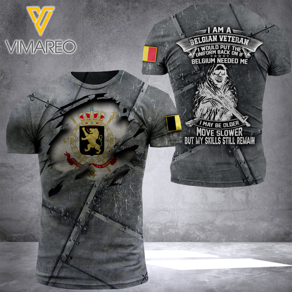 KHMD BELGIUM REMAIN T SHIRT 3D PRINTED 1405
