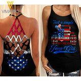 KHMD JUST A SIMPLE JP Criss-Cross Tank Top 1405