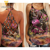 KHMD HUNTING PI Criss-Cross Tank Top