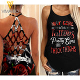 KHMD MAY Girl Criss-Cross Tank Top 1803