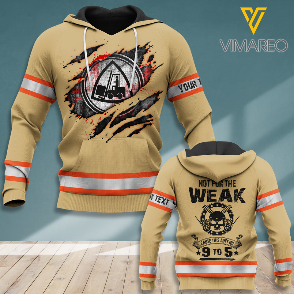 KHMD WEAK FORKLIFT CUSTOMIZED T SHIRT/HOODIE 3D PRINTED