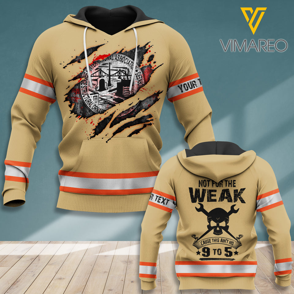 KHMD WEAK IRONWORKER CUSTOMIZED T SHIRT/HOODIE 3D PRINTED