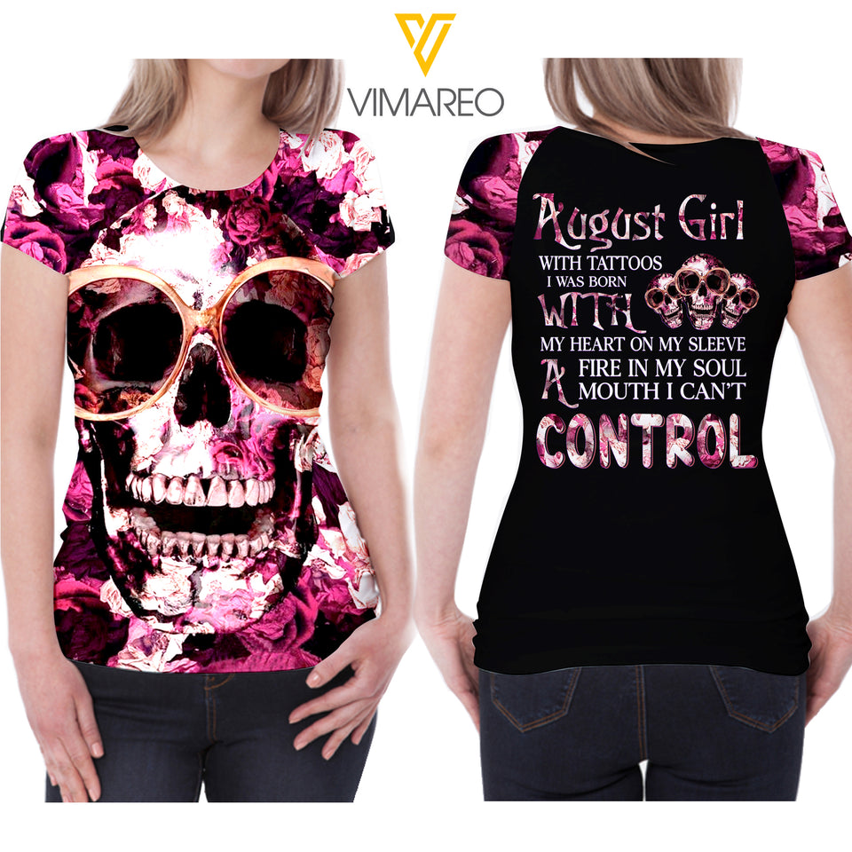 KHMD AUGUST GIRL CONTROL T SHIRT 3D PRINTED