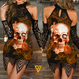 KHMD SKULL OR Women's Dress 2106