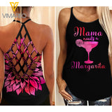 KHMD MAMA NEEDS A MARGARITA SUN Girl Criss-Cross Tank Top 0504