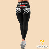 Taken by a crazy Viking Criss-Cross Open Back Camisole Tank Top Legging