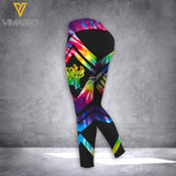 June girl beautyful ray of freaking sunshune Criss-Cross Open Back Camisole Tank Top Legging