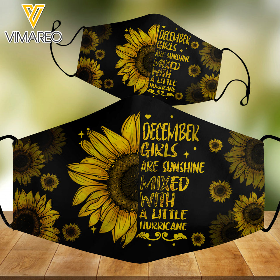 DECEMBER GIRL SUNFLOWER MASK TNMA1409