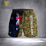 AUSTRALIAN ARMY T-SHIRT/SHORT 3D PRINTED