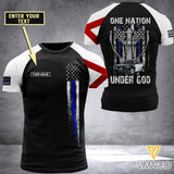 florida BLUE LINE CUSTOMIZE T SHIRT 3D PRINTED TMT