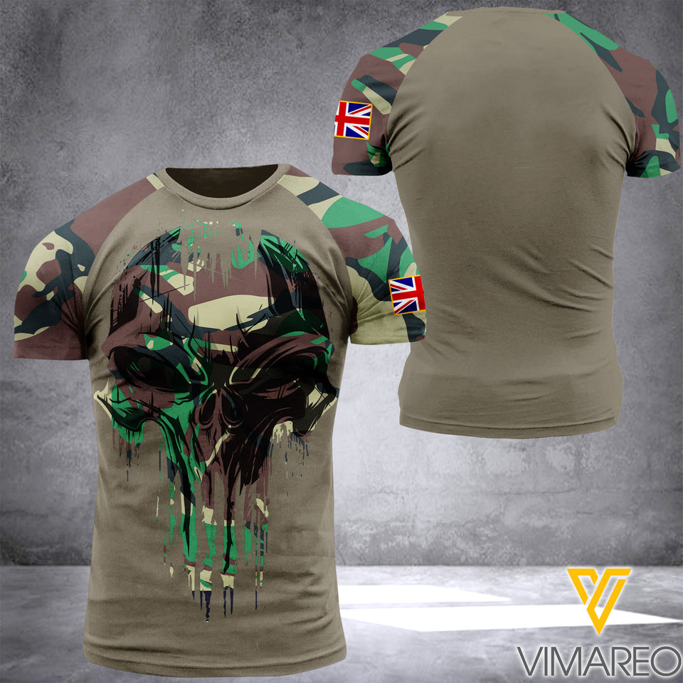 BRITISH CAMO T SHIRT/HOODIE 3D PRINTED TMT NEW